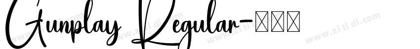 Gunplay Regular字体转换